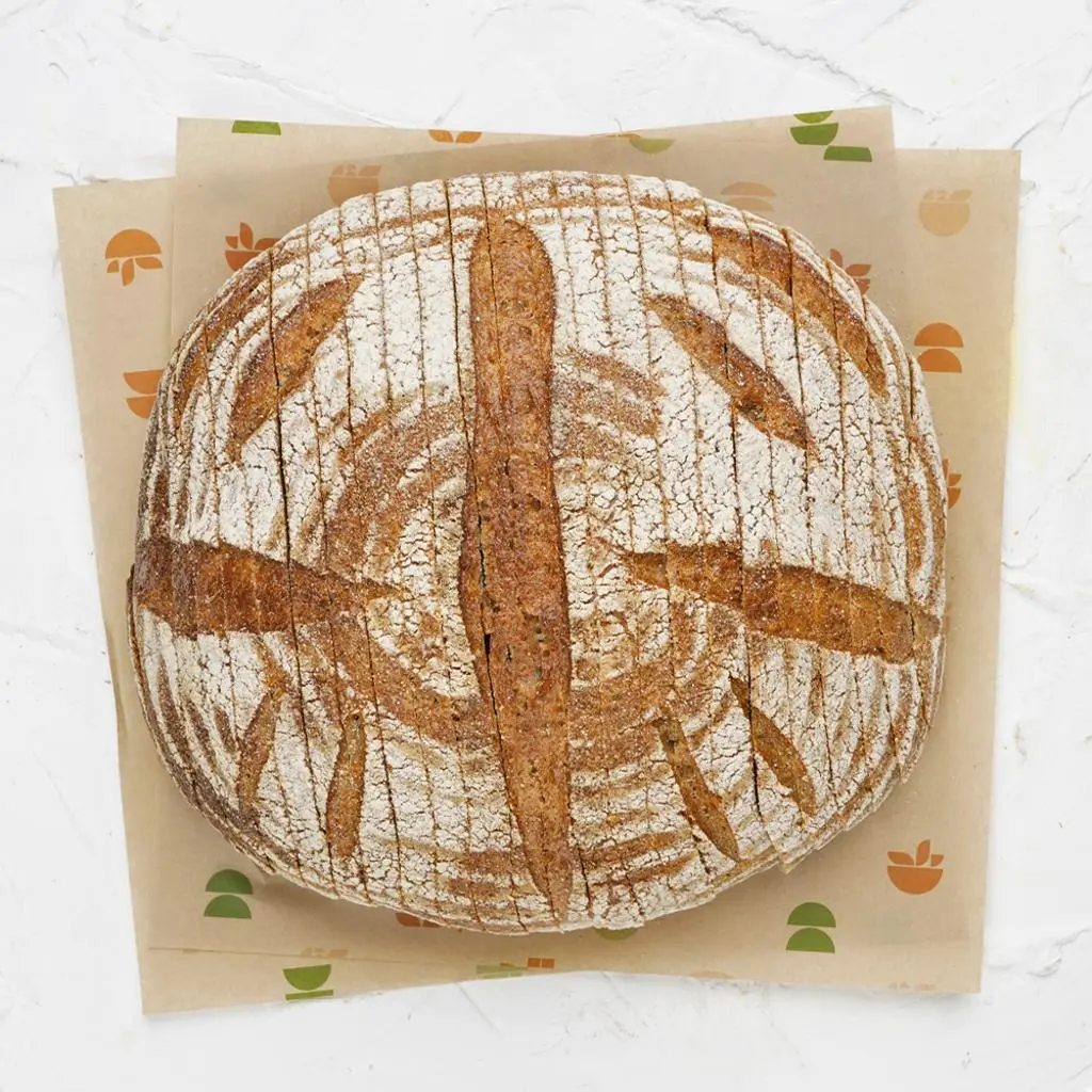 Round Sourdough Wheat Bread